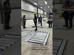 Cartesykj brand vehicle inspection equipments installed in Cambodia free rollers Brake roller tester