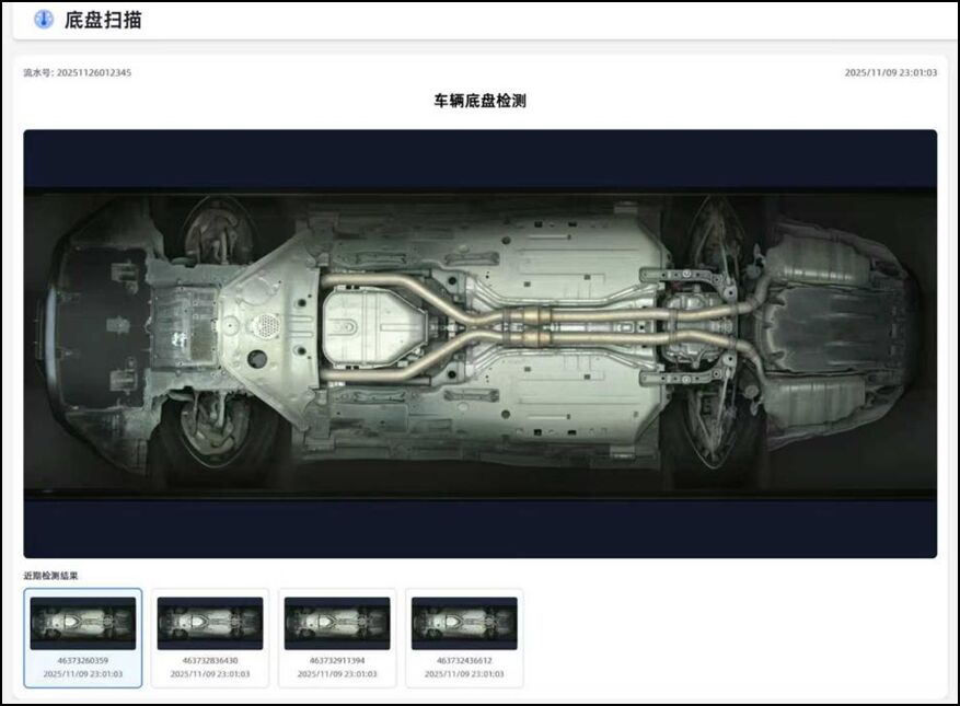 Automotive Scanning System with 0.01mm High Precision for Automatic Measurement and Non-Contact Detection of Tire Tread and Vehicle Undercarriage